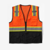 120 GSM Hi-Vis Mesh Safety Vest with Reflective Tape and Four Front Pockets